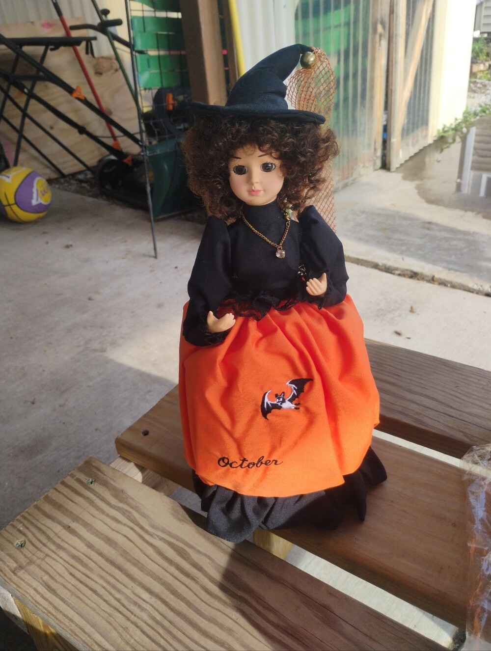 Brinn's October Collector Porcelain Musical Doll